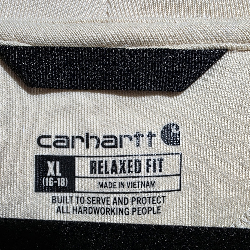 Carhartt French Terry Short Sleeve Relaxed Fit Shirt Stone Ash Women's Size XL - Picture 3 of 7